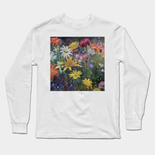 color mix of  flowers Long Sleeve T-Shirt